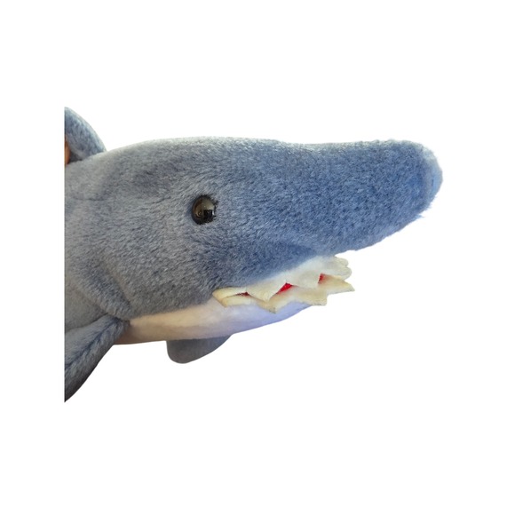 Ty Other - Ty Beanie Baby Crunch the Shark Blue Plush Stuffed Animal 1996 Vintage Toy